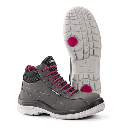 Botita Funcional Capri Ultraliv Mujer Nobuck+Duratex PU Multid. C/P Alum Dielec 34 al 42