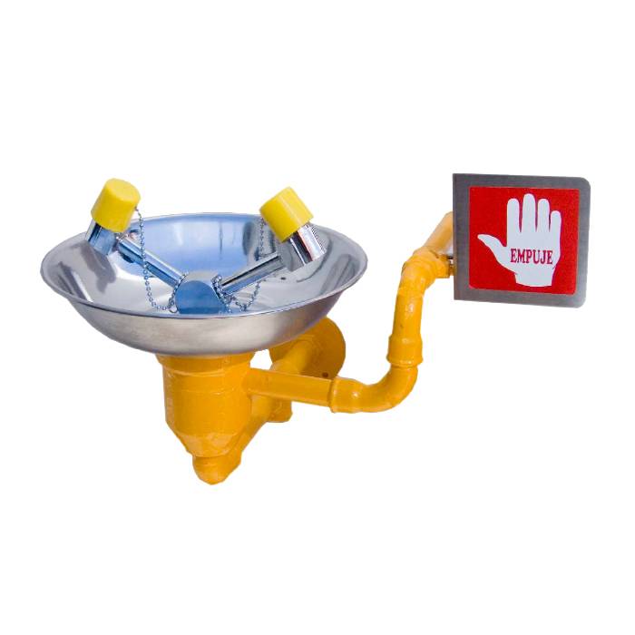 Lavaojos de Pared Accionamiento Manual Acero Inoxidable AISI 304