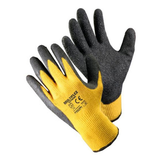 Par Guante Tejido Nylon Látex Rugoso G10 Dorso Ventilado Talle 9 IRAM