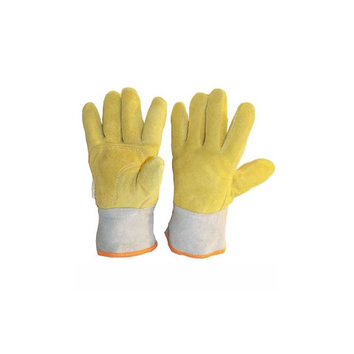 Par Guante Descarne Amarillo o Gris Premium con Refuerzo Pistola Puño corto