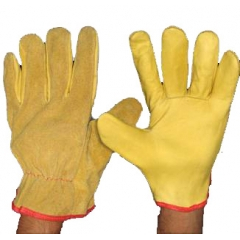 Par Guante Descarne 1/2 Paseo Amarillo Premium con Refuerzo IRAM